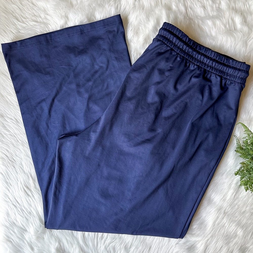 OFFLINE Aerie Tricot On-the-Go Navy Blue Wide Leg Activewear Track Pants XXL 2XL - Picture 2 of 4